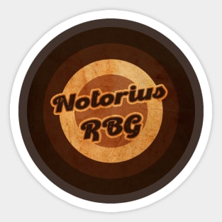 notorius rbg Sticker